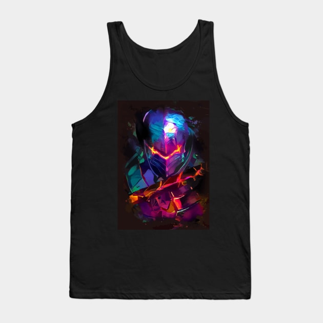 Neon Berserker Tank Top by hustlart